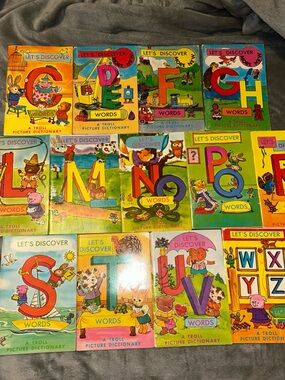Let's Discover Words A Troll Picture Dictionary Books 14 (Missing 3 Books)